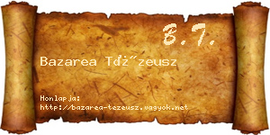 Bazarea Tézeusz névjegykártya